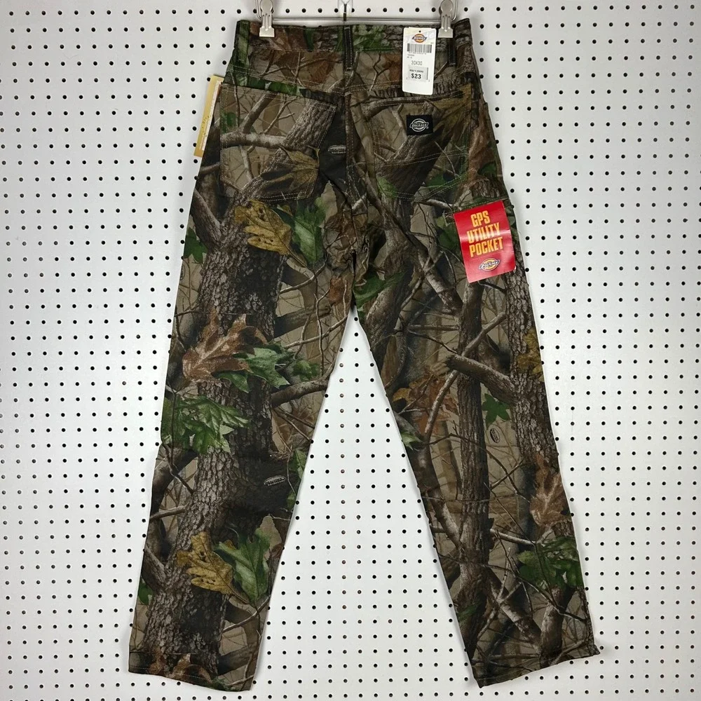 Dickies Mens 30x30 Realtree Camo Double Knee Hunting Jeans Deadstock 90s Cargo